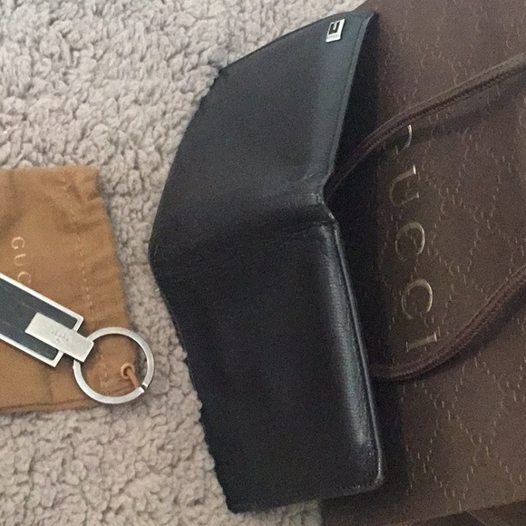 Authentic Gucci Mens Wallet & Gucci Crocodile Leather Key Chain Set - Picture 6 of 16